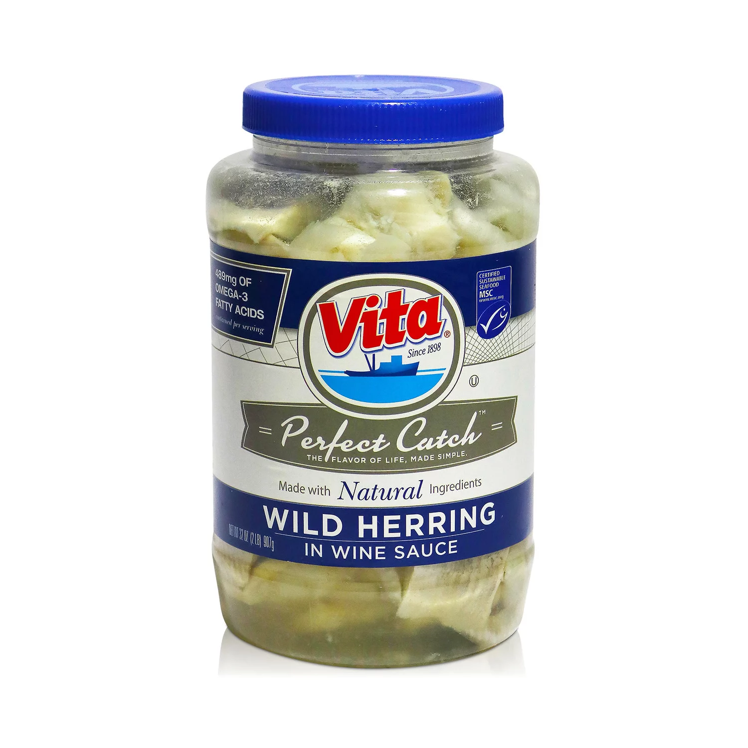 Vita Wild Herring in Wine Sauce (32 oz.)