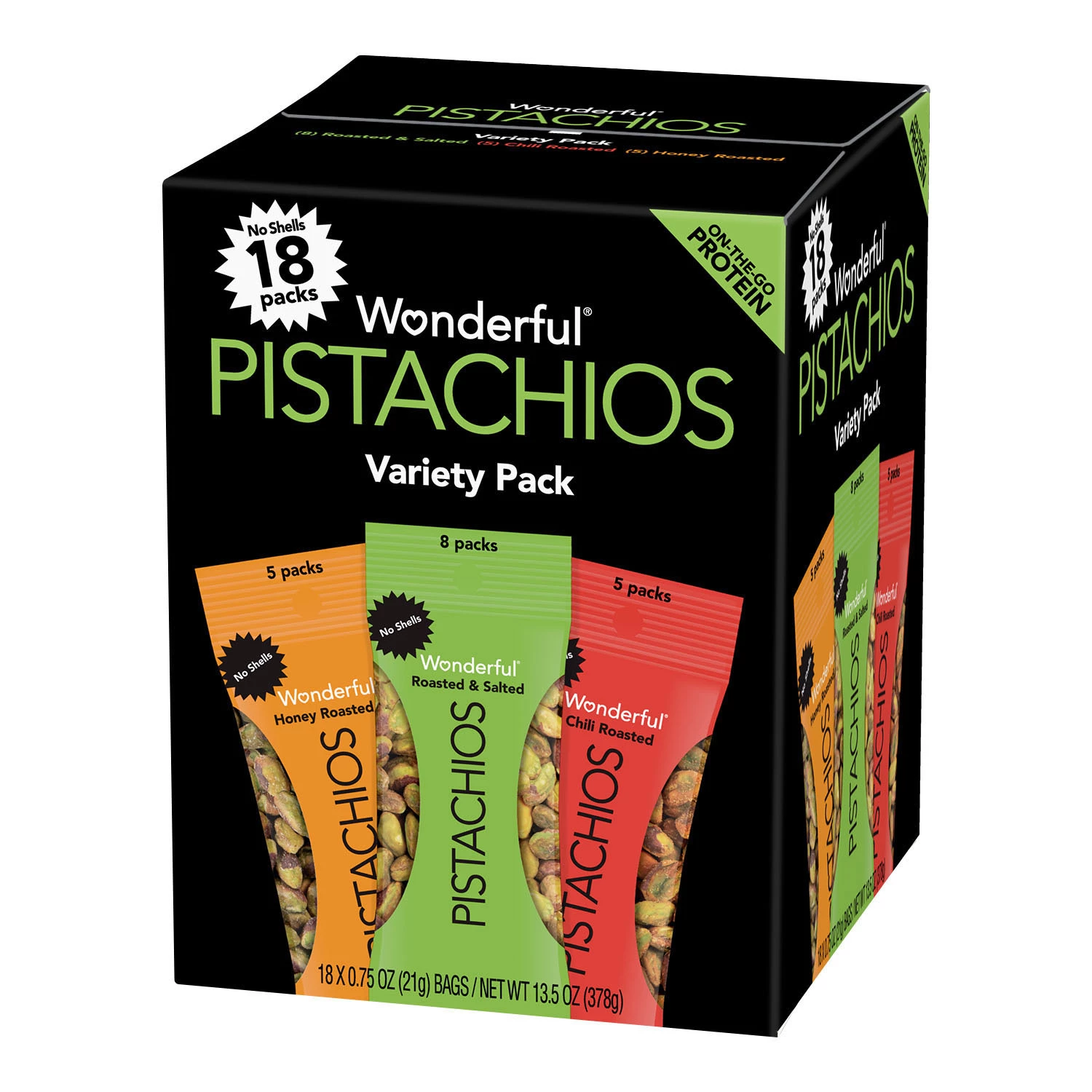 Wonderful Pistachios No Shells Variety Pack