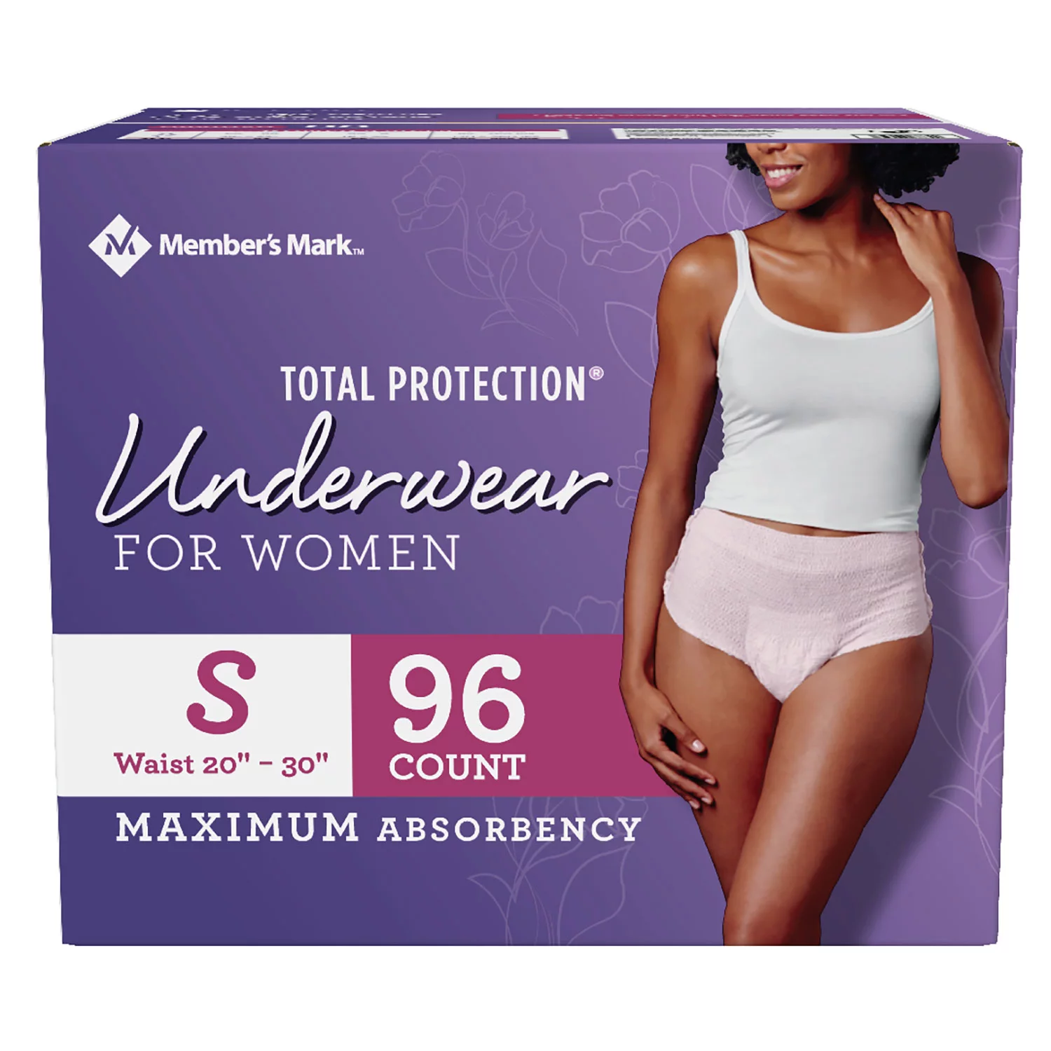 Member’s Mark Total Protection Incontinence Underwear for Women
