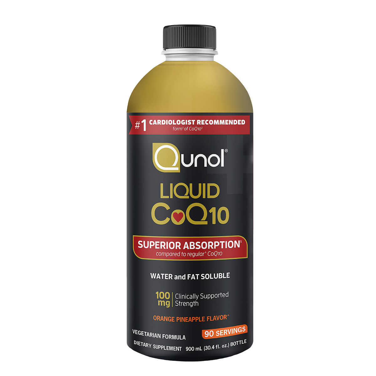 Qunol Liquid CoQ10 100 mg., 30.4 Ounces