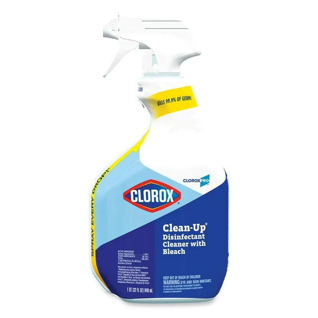 Clorox Clean-Up Disinfectant Cleaner with Bleach, 32oz Smart Tube Spray