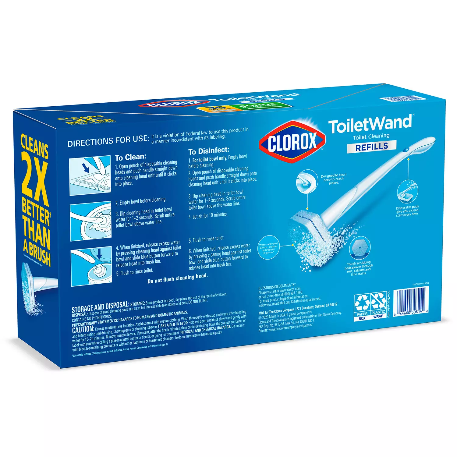 Clorox ToiletWand Disposable Toilet Cleaning System, 1 ToiletWand ...