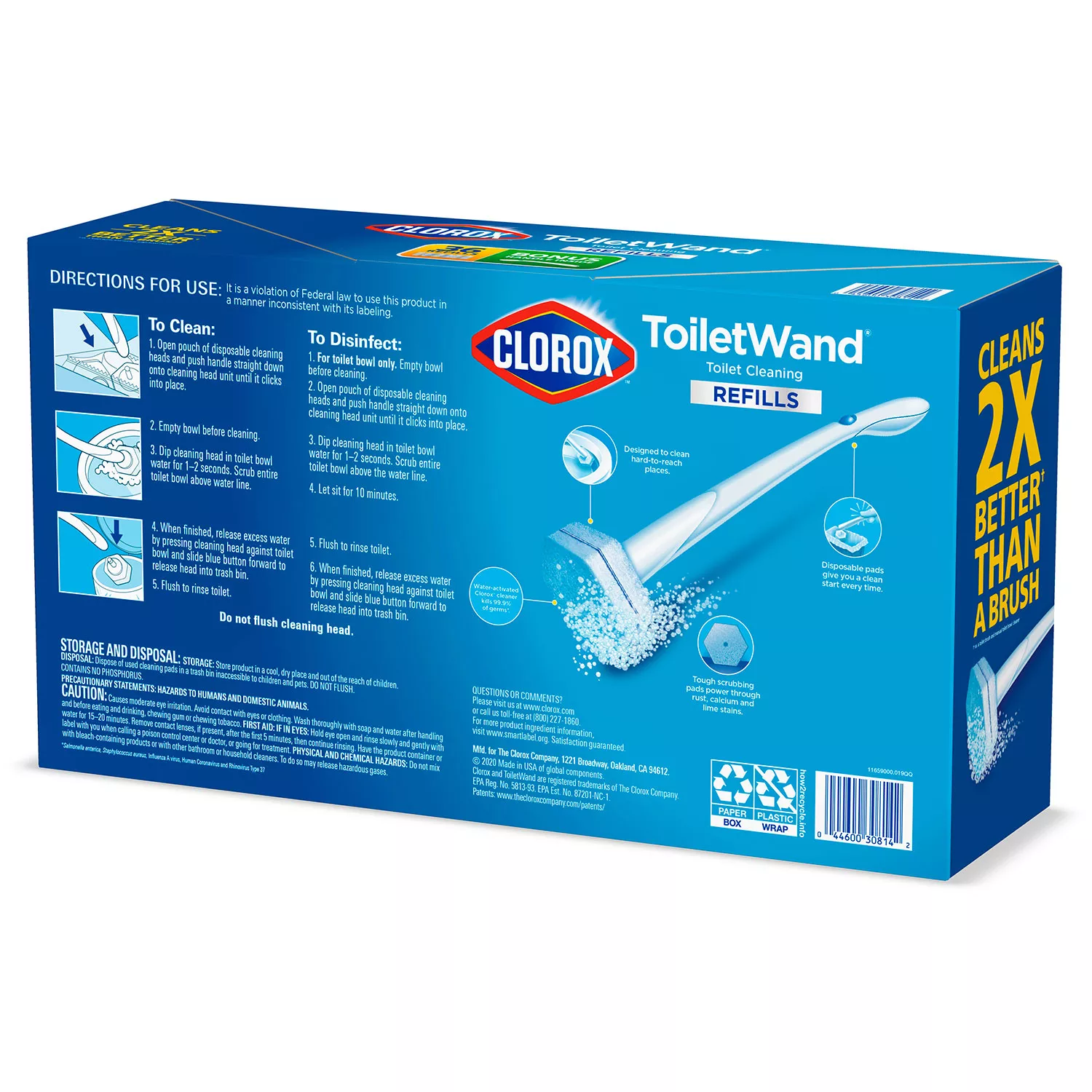 Clorox ToiletWand Disposable Toilet Cleaning System, 1 ToiletWand ...