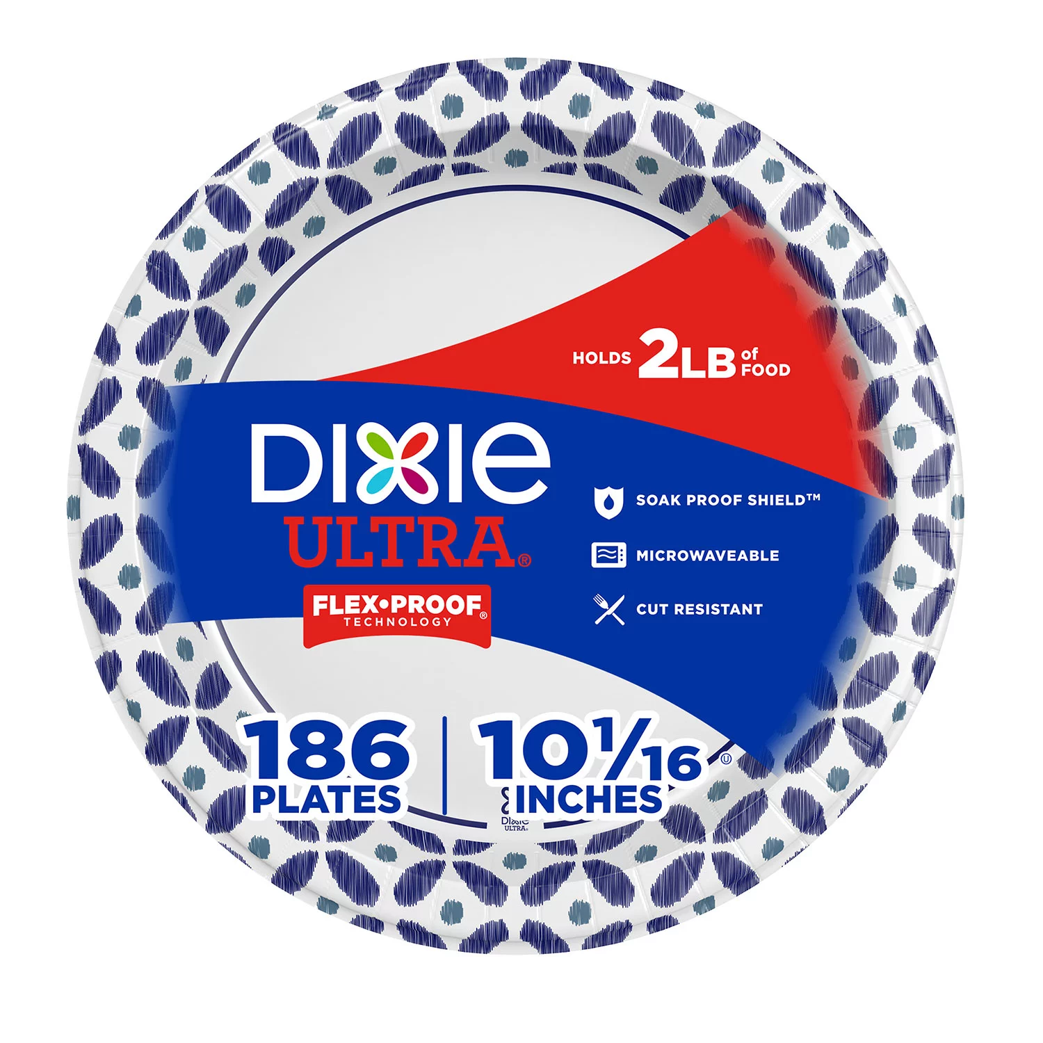 Dixie Ultra Paper Plates, Heavyweight, 10 1/16″ (186 ct.)