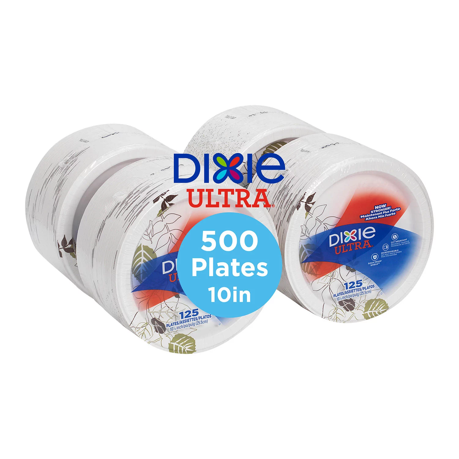 Dixie Ultra® 10.12” Heavy-Weight Paper Plates, Pathways® – SXP10PATH (500 ct.)