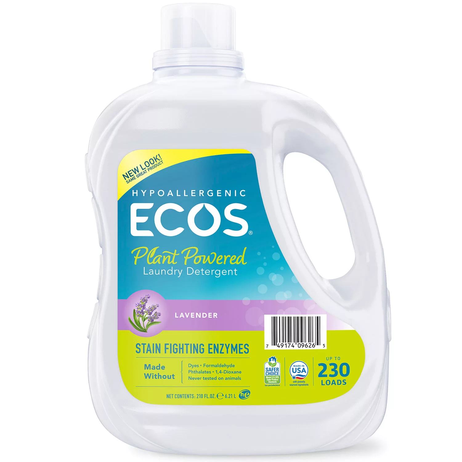 ECOS Plus with Stain-Fighting Enzymes Laundry Detergernt – 210 fl. oz.