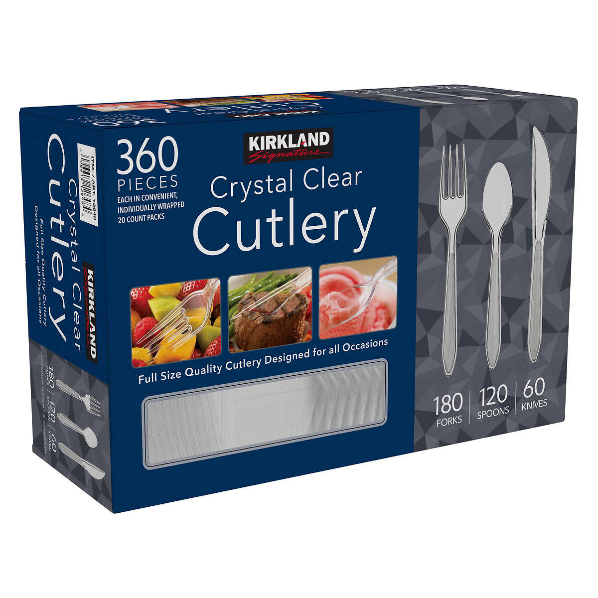 Kirkland Signature Cutlery Clear 360-count