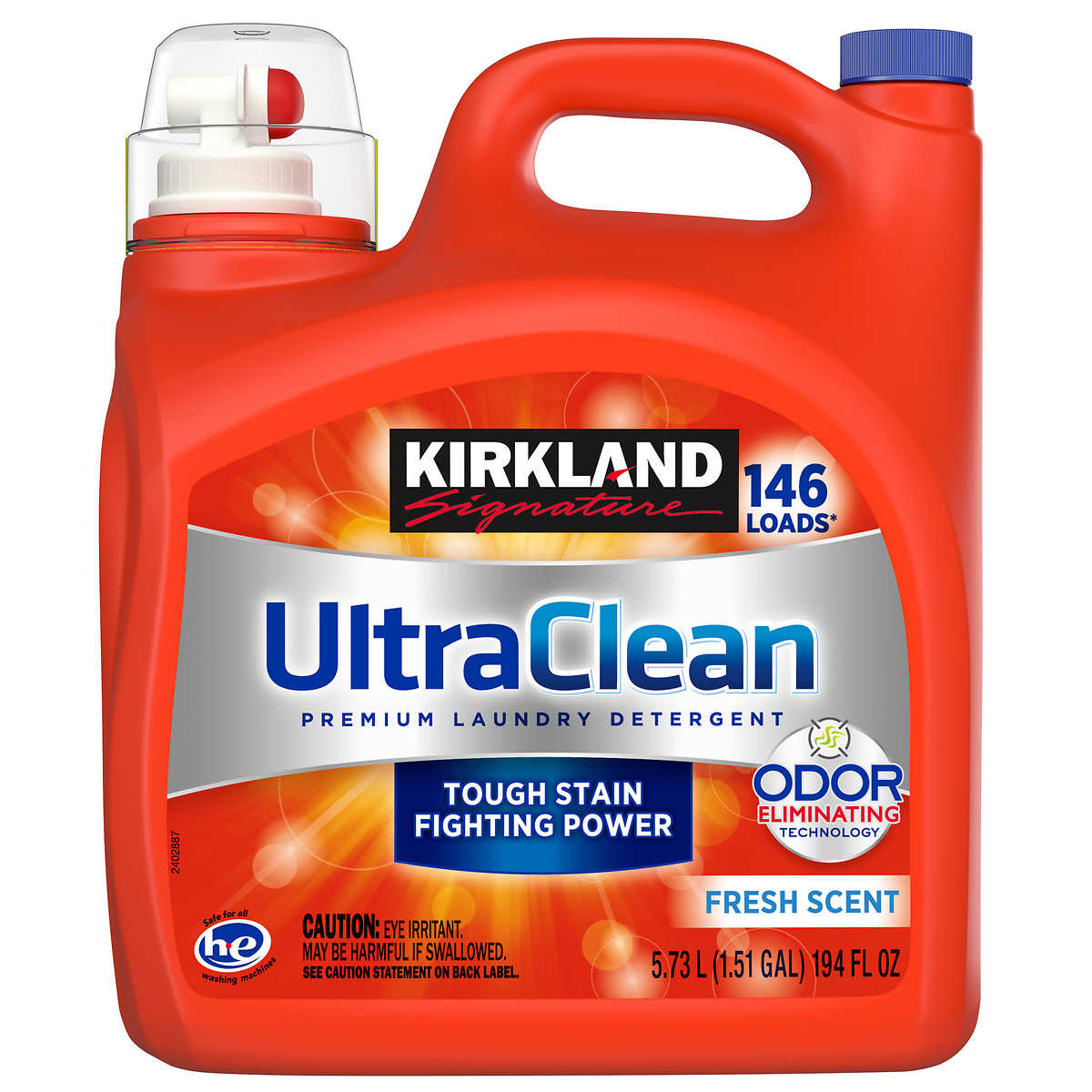 Kirkland Signature Ultra Clean HE Liquid Laundry Detergent 146 loads 194 fl oz