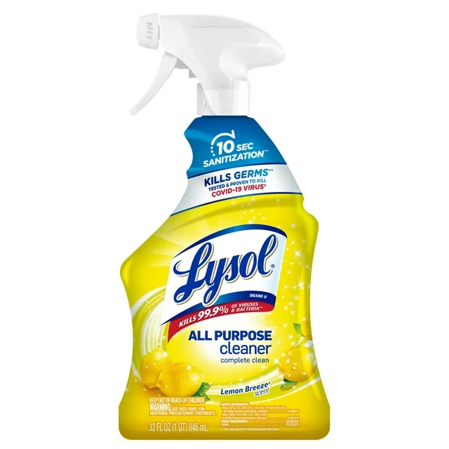 Lysol All Purpose Cleaner Spray, Lemon Breeze, 19oz