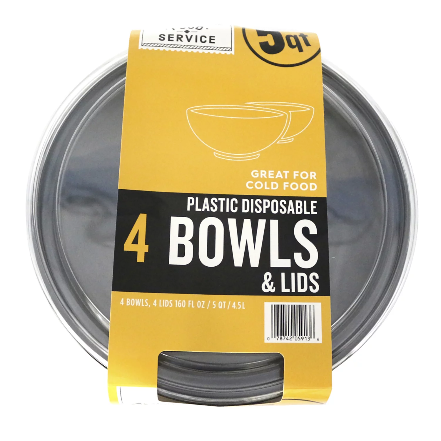 Member’s Mark Plastic Bowls with Lids – 4 pc.