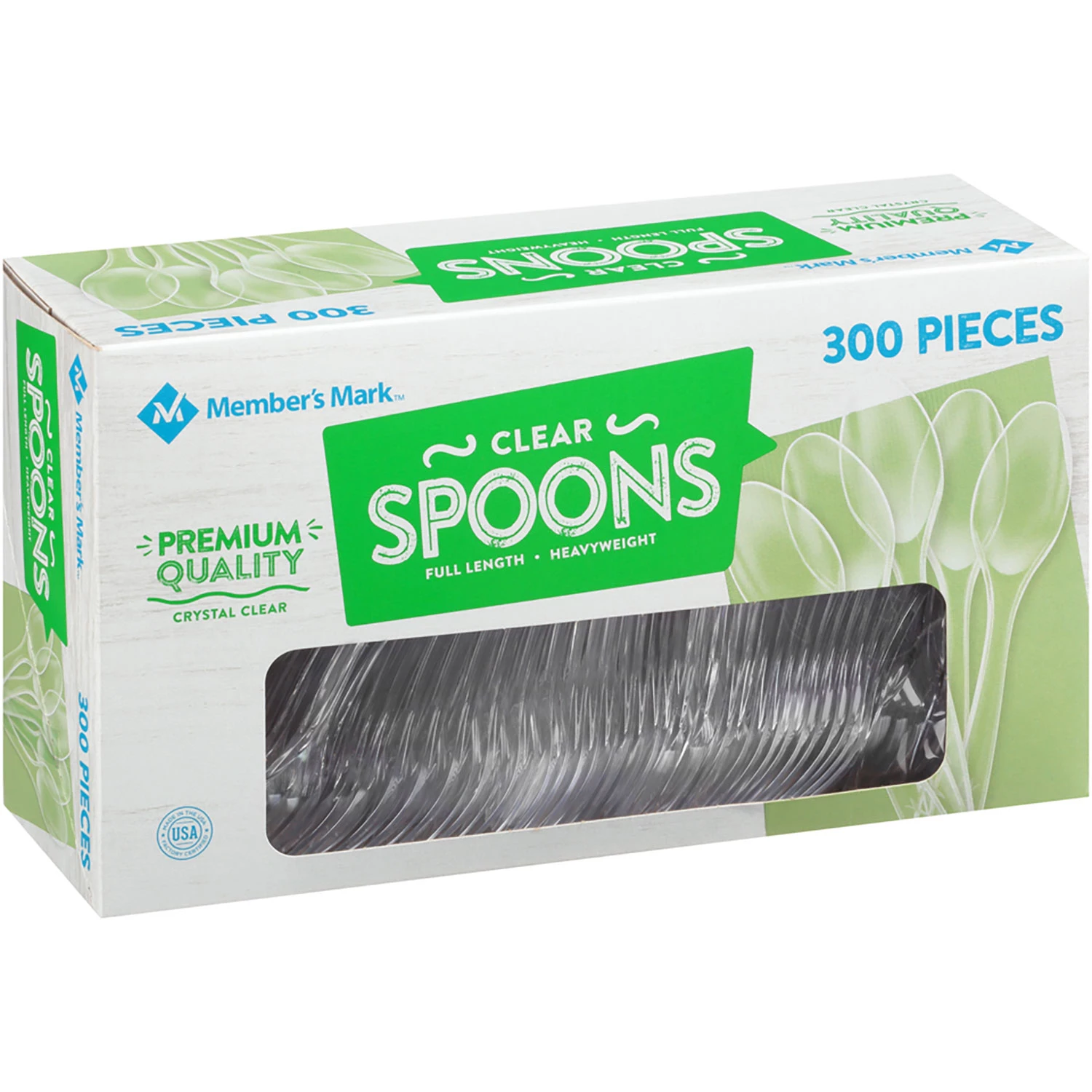 Member’s Mark Clear Plastic Spoons, Heavyweight (300 ct.)