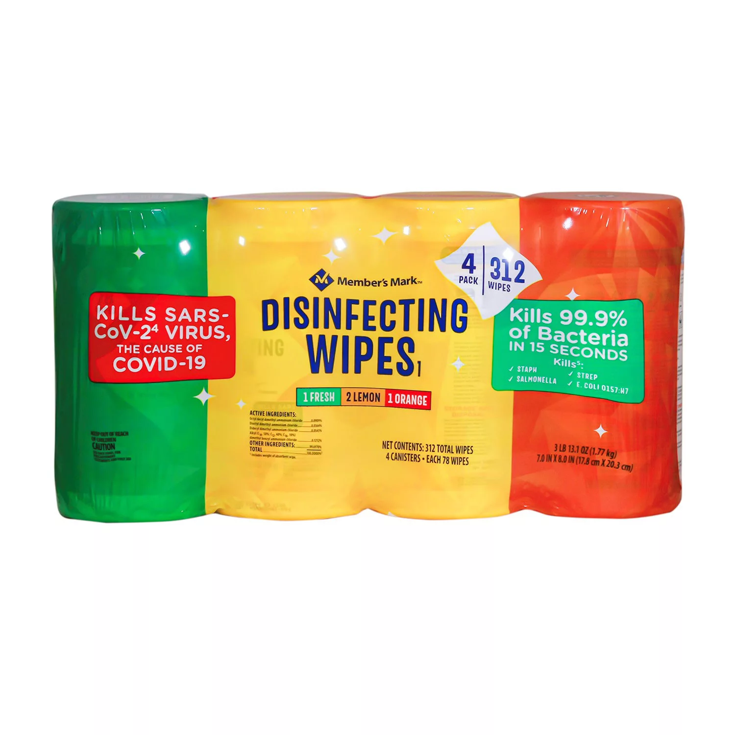 Member’s Mark Disinfecting Wipes, Variety Pack (78 per pk., 4 pk.)