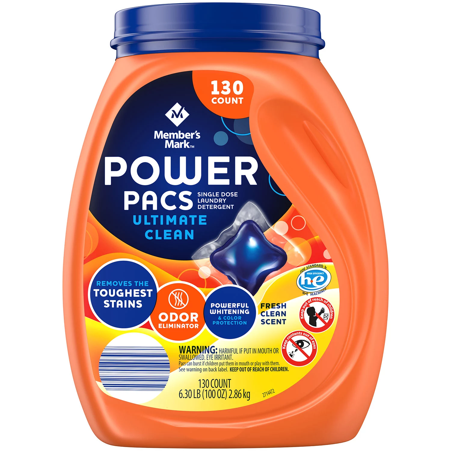 Member’s Mark Ultimate Clean Laundry Detergent Power Pacs (130 loads)