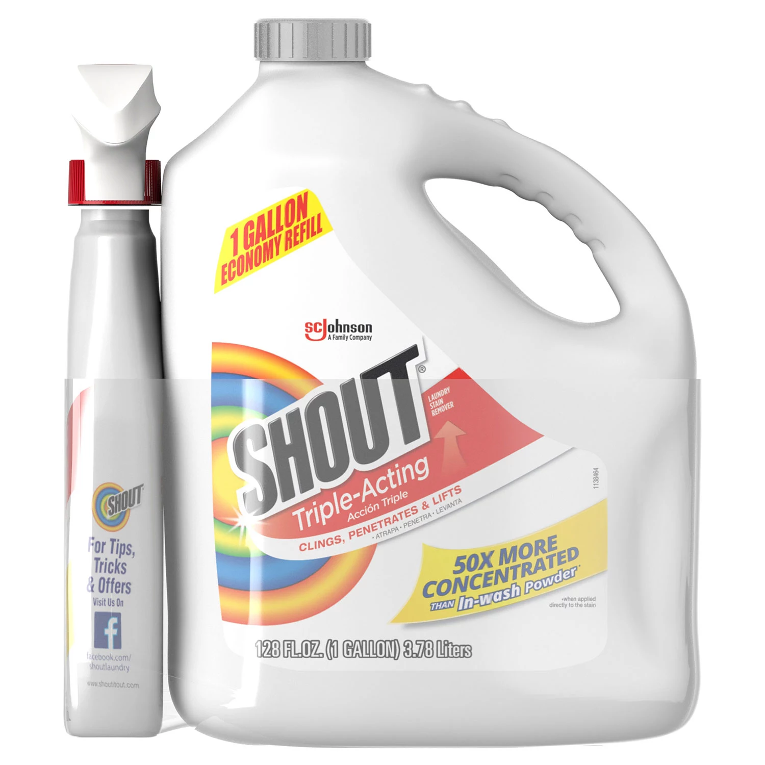 Shout Stain Remover (128 oz. + 22 oz.)