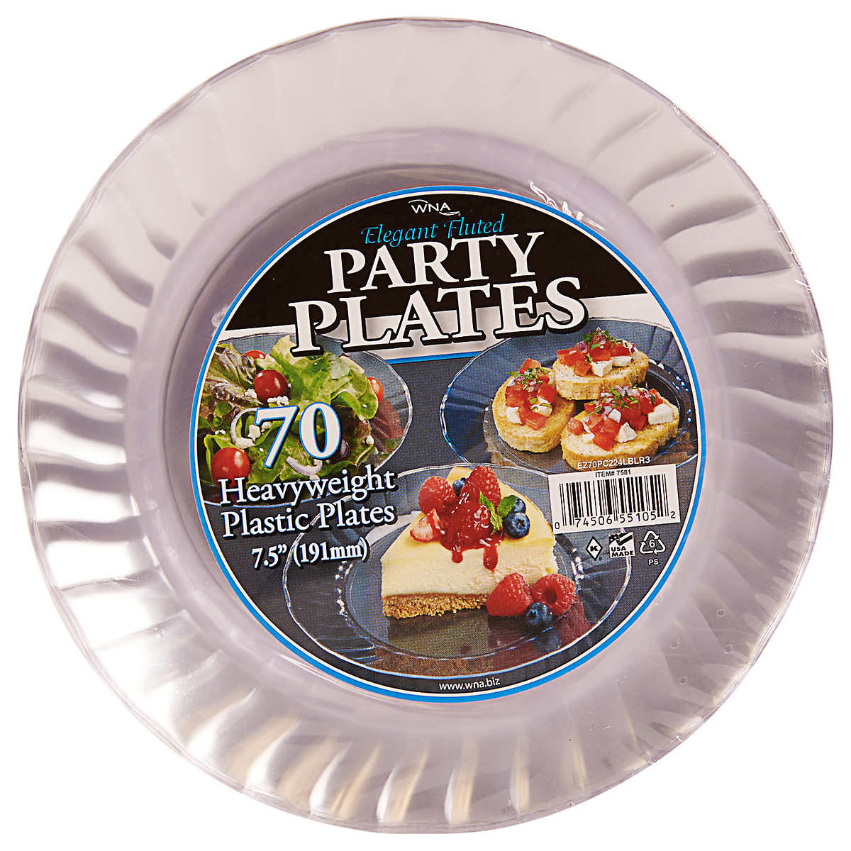 WNA Party Plates, 7.5 in. 70-count