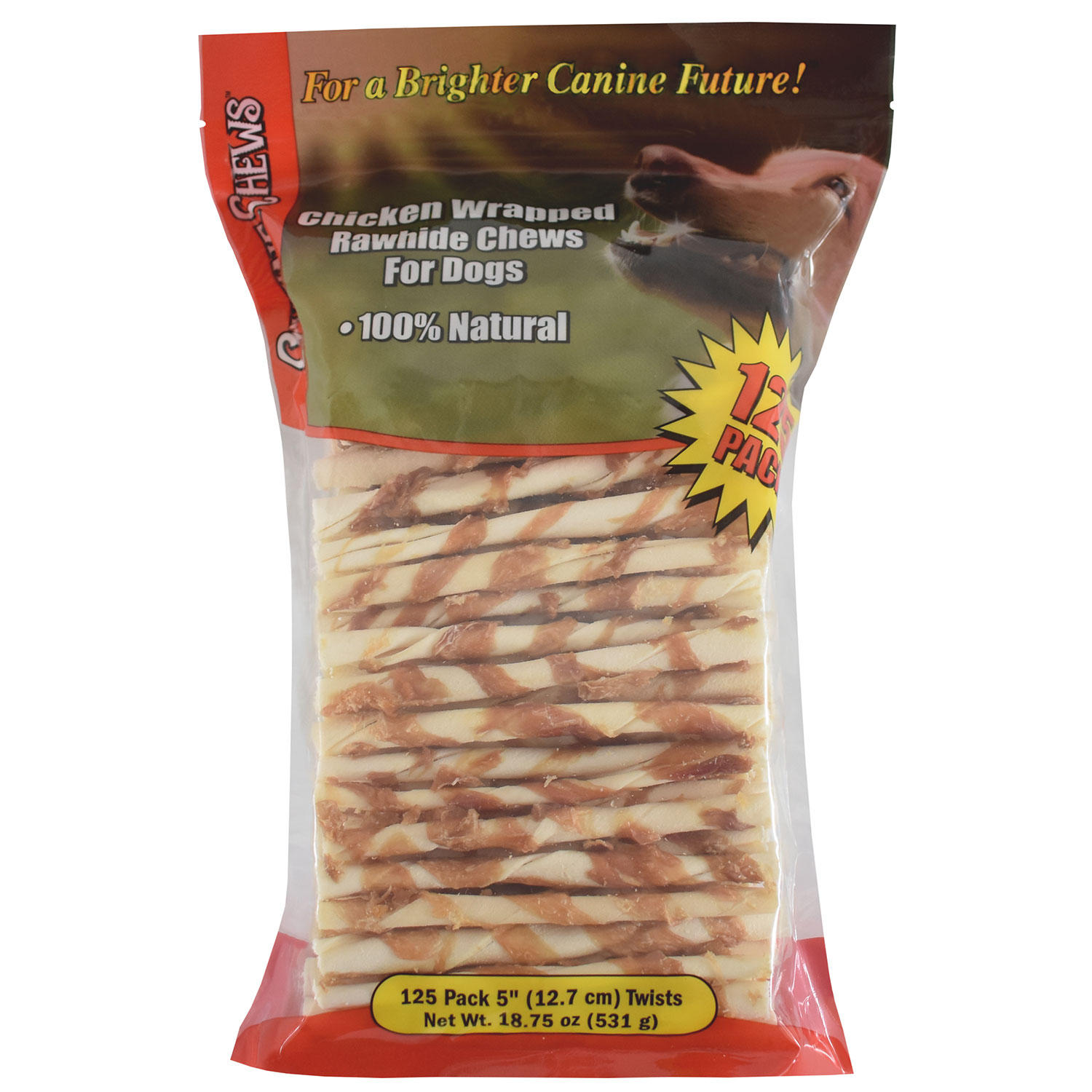 Canine Chews Premium All-Natural Beef Hide Canine Retrievers
