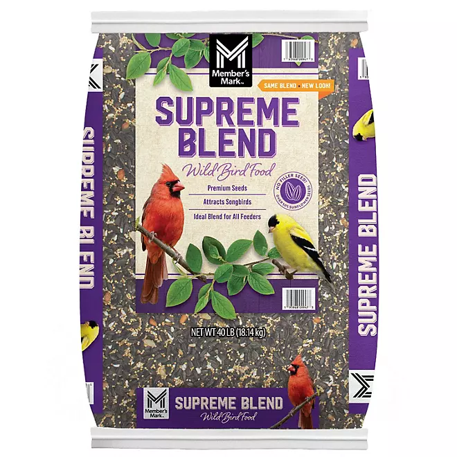 Member’s Mark Supreme Blend Wild Bird Food, 40 lbs.