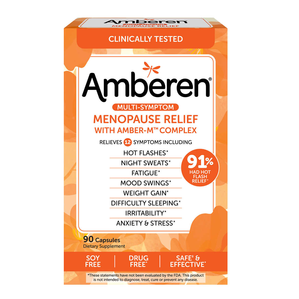 Amberen Multi-Symptom Menopause Relief, 90 Capsules