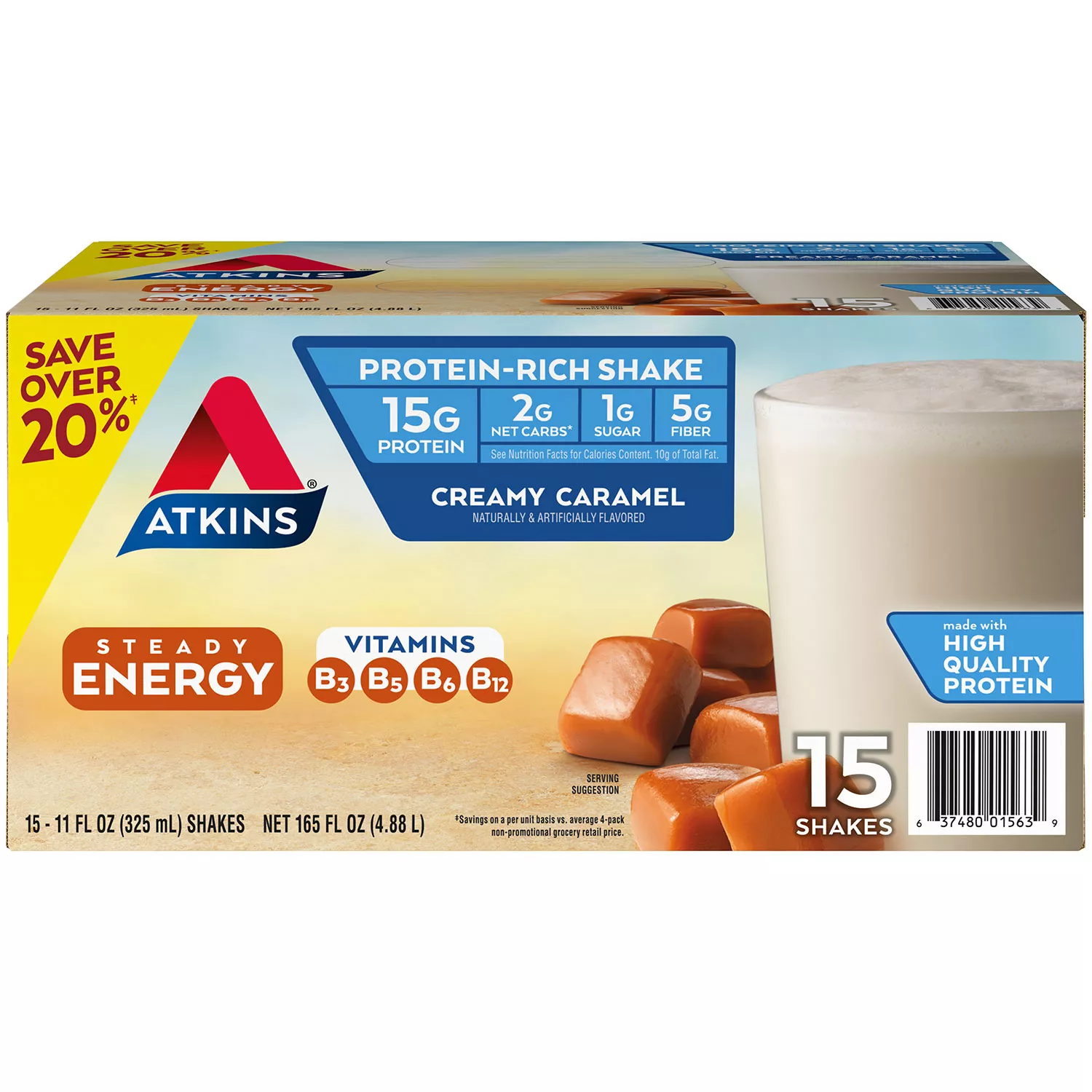 Atkins Gluten Free Protein-Rich Shake Creamy Caramel