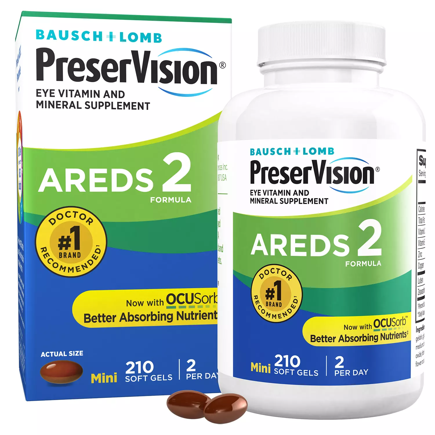 Bausch & Lomb PreserVision AREDS 2 Formula Supplement (210ct)