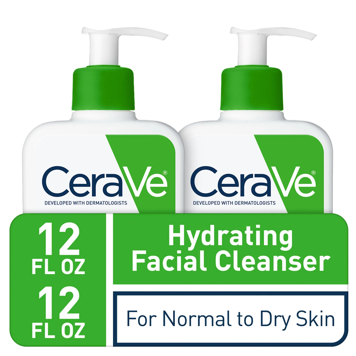 CeraVe Gentle Hydrating Facial Cleanser (12 oz., 2 pk.)