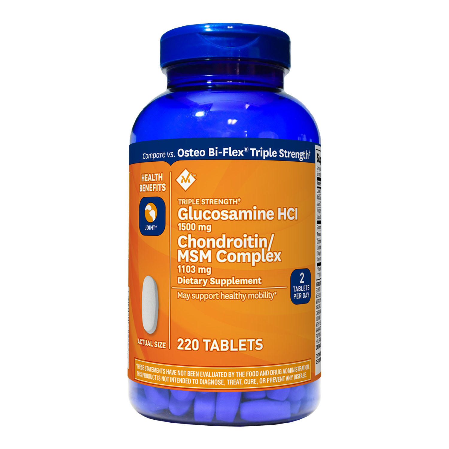 Member’s Mark Triple-Strength Glucosamine Chondroitin MSM Tablets (220 ct.)