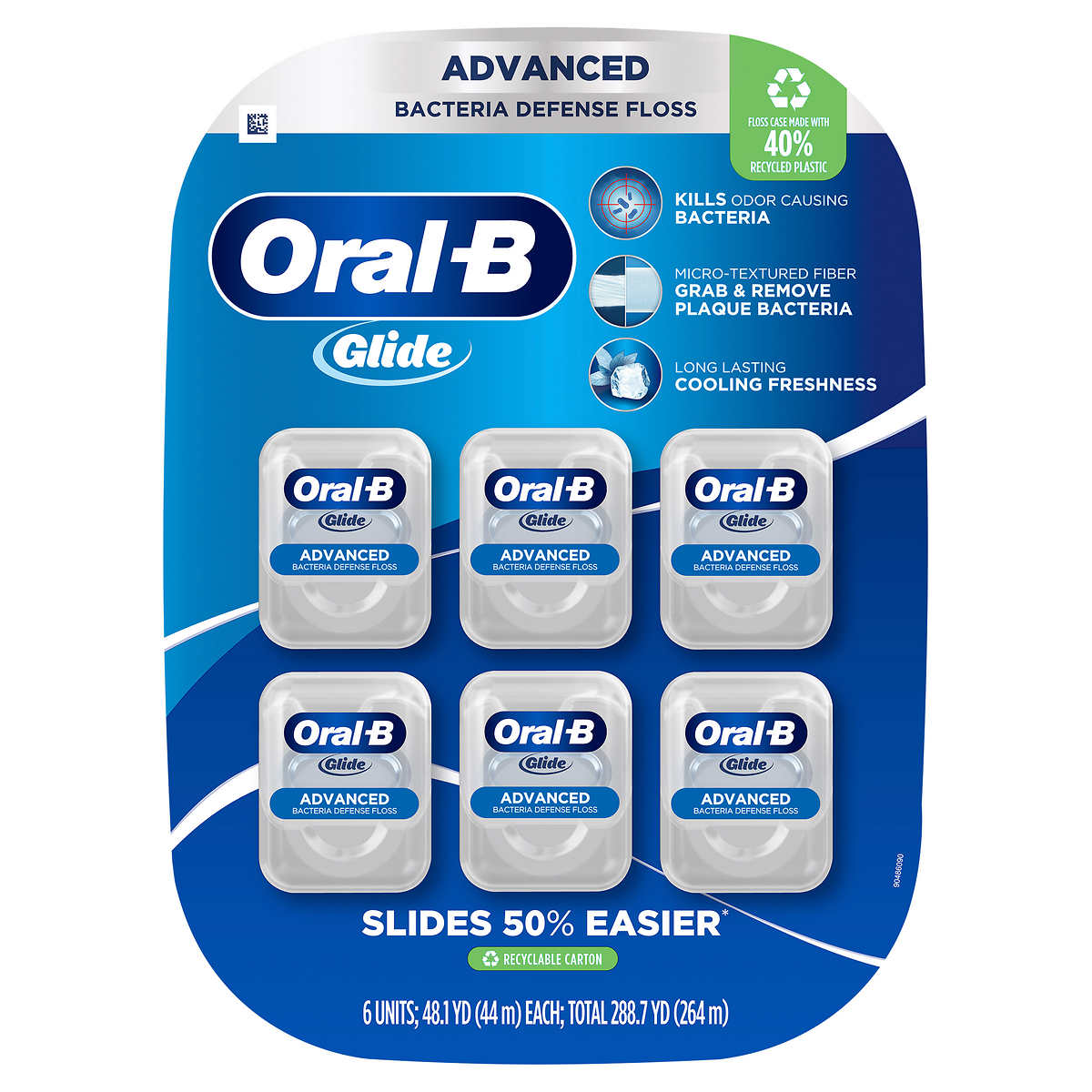 Oral-B Glide Advanced Floss, 6-pack  