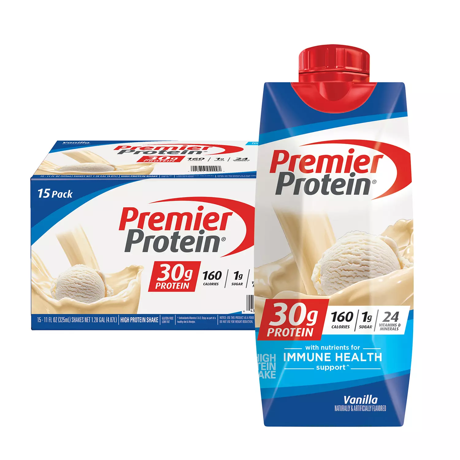 Premier Protein High Protein Shake Vanilla (11 fl. oz., 15 pk.)