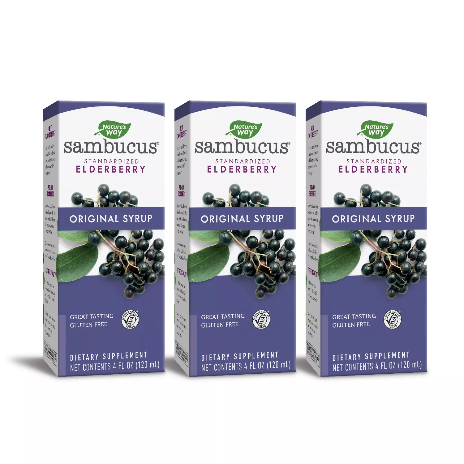 Sambucus Standardized Elderberry Original Syrup Immune Support (4 fl. oz., 3 pk.)