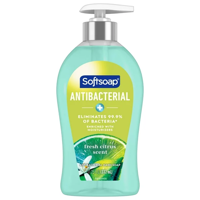 Softsoap Antibacterial Liquid Hand Soap Pump Fresh Citrus – 11.25 oz
