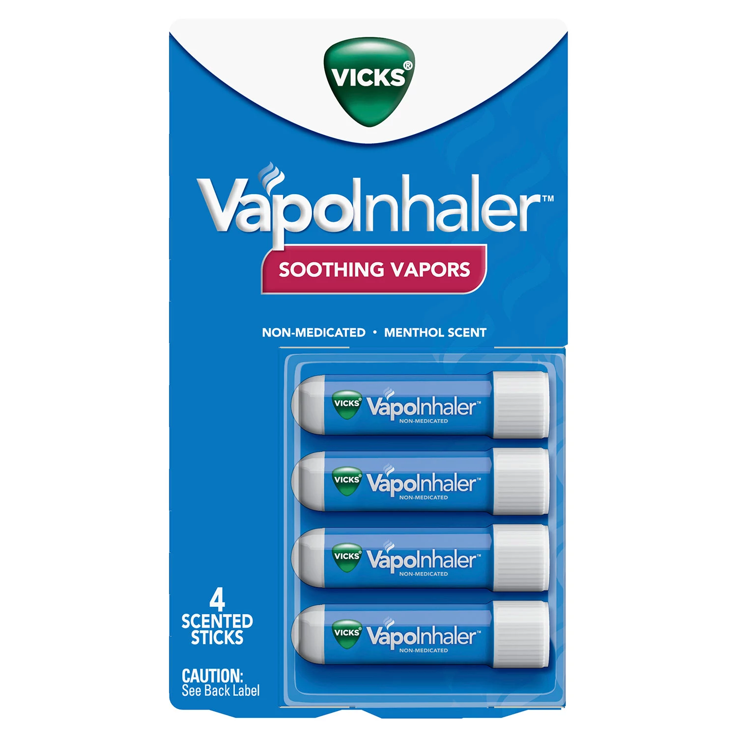 Vicks VapoInhaler Non-Medicated Portable Nasal Inhaler Menthol Scent (4 pk.)
