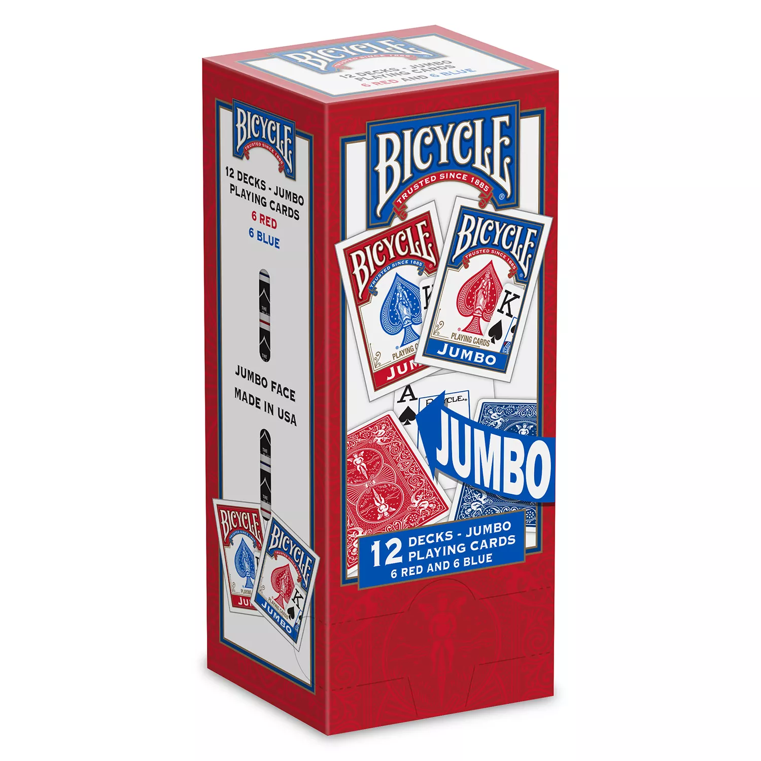 Bicycle Jumbo Faces Playing Cards – 12 pks.